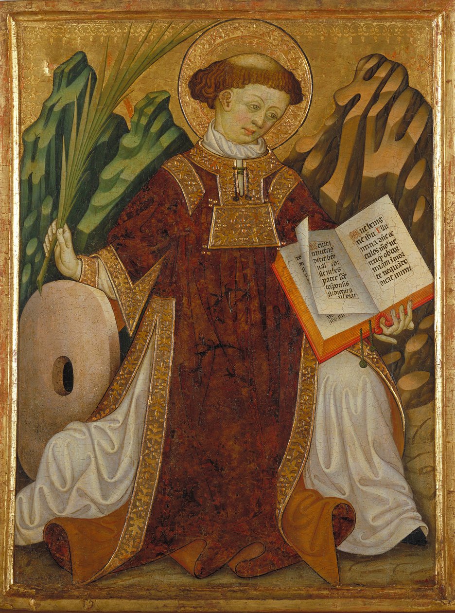 Saint Vincent of Saragossa (4th century) by Bonanat Zaortiga