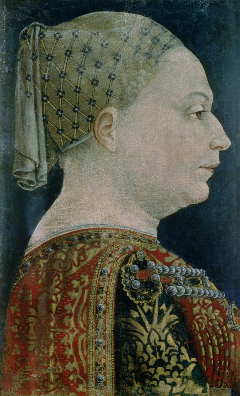 Portrait of Maria Sforza by Bonifacio Bembo