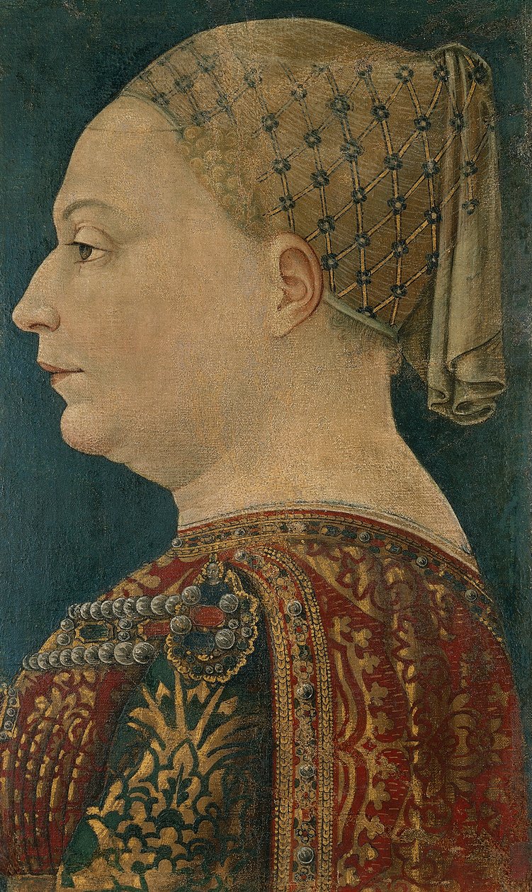 Portrait of Bianca Maria Visconti by Bonifacio (attr.) Bembo