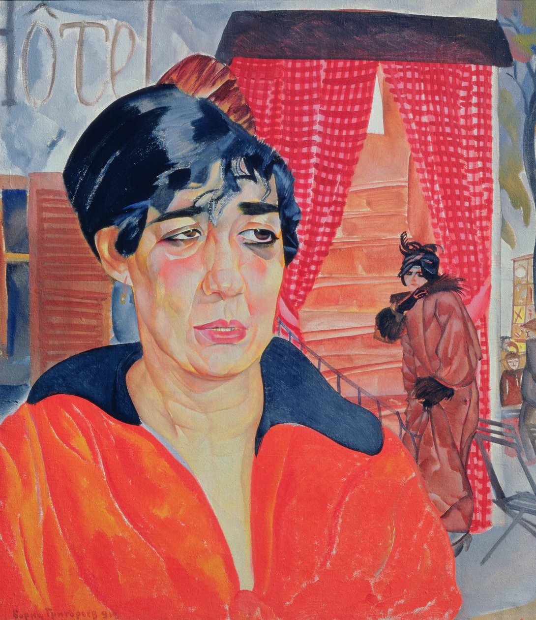 Concierge in Paris by Boris Dmitrievich Grigoriev