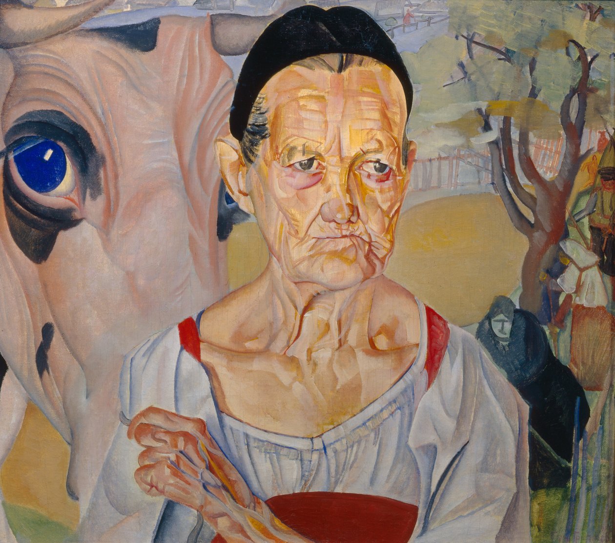Dairywoman from the Cycle Les visages de Russie by Boris Dmitrievich Grigoriev