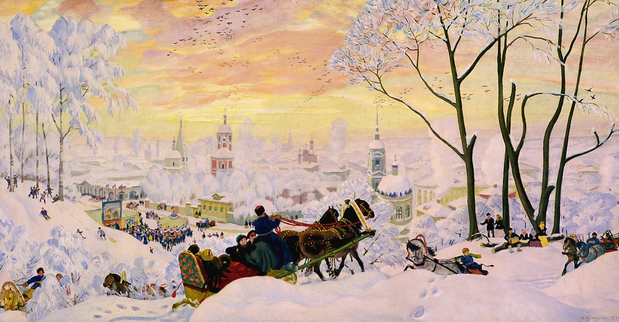 Maslenitsa by Boris Mikhailovich Kustodiev