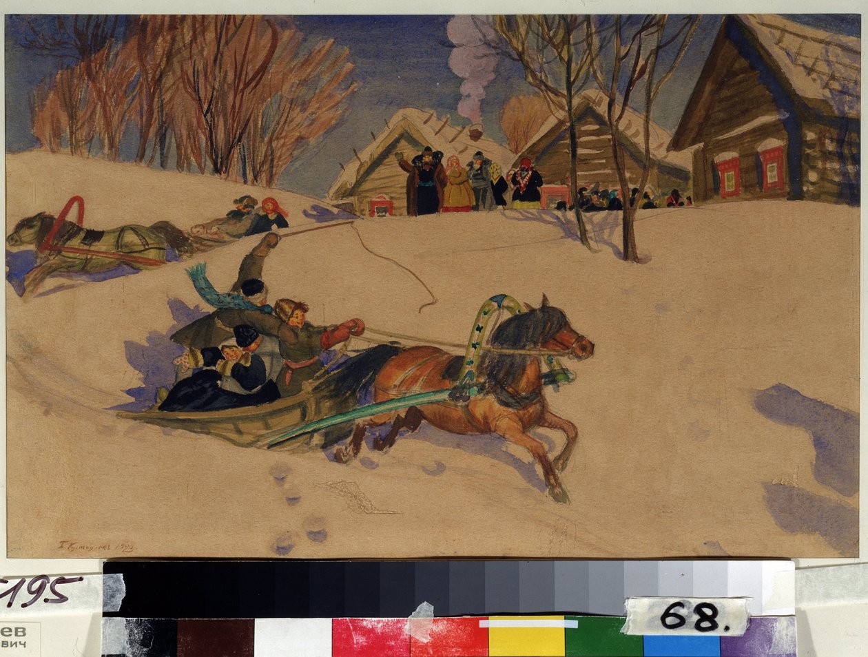 Shrovetide by Boris Mikhailovich Kustodiev