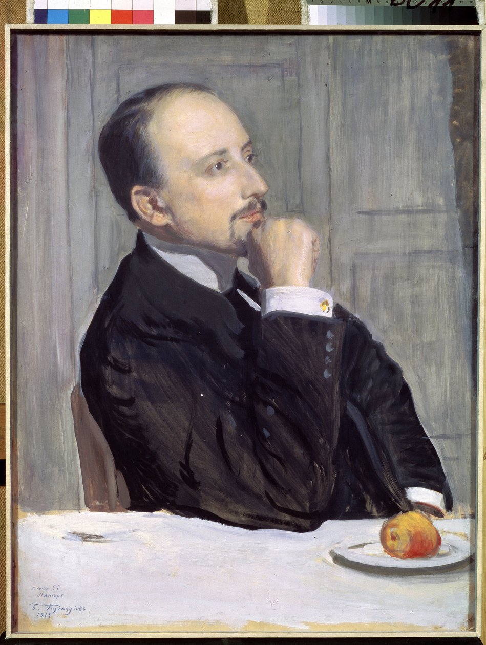 Portrait of the Artist E. Lanceray. Work by Boris Michaylovich Kustodiev by Boris Mikhailovich Kustodiev
