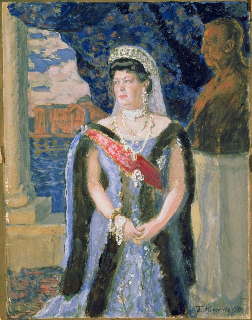 Portrait of the Grand Duchess Maria Pavlovna, 1911 by Boris Mikhailovich Kustodiev