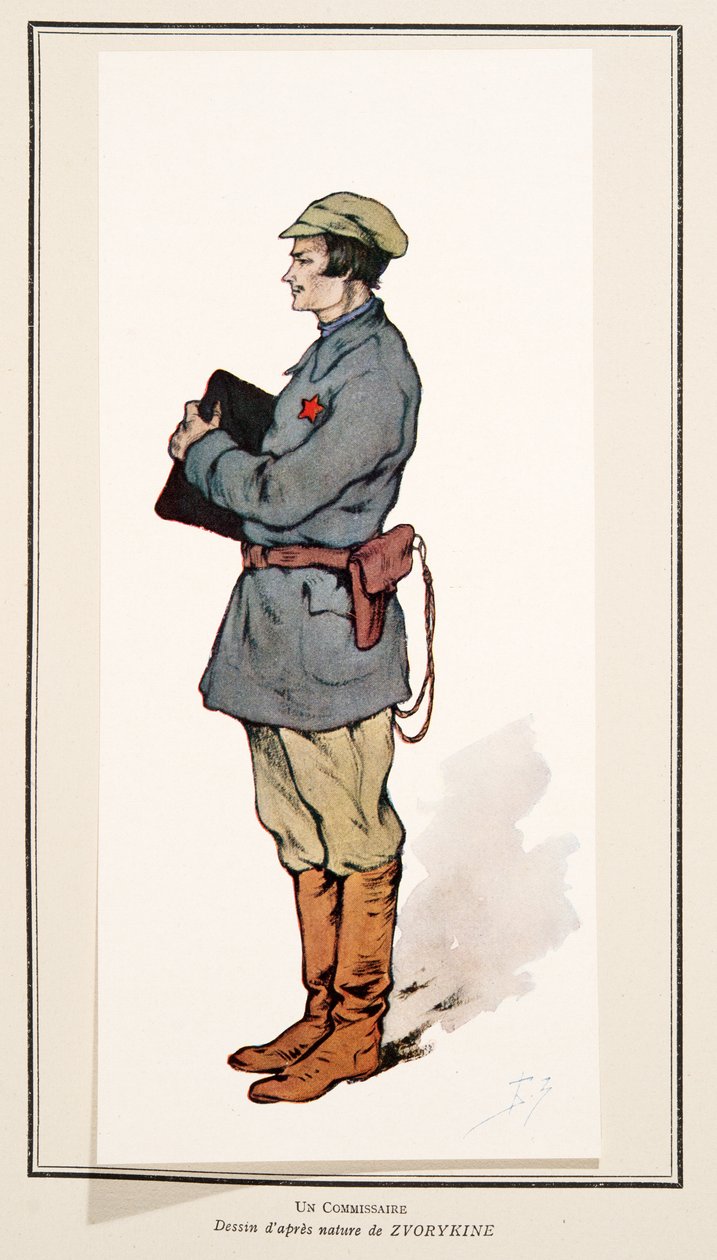 Commissar from Histoire des Soviets, pub. 1922 by Boris Vasilievich Zvorykin
