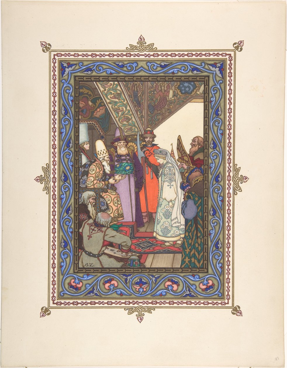 Illustration for the Fairy Tale Snegurochka by Boris Vasilievich Zvorykin