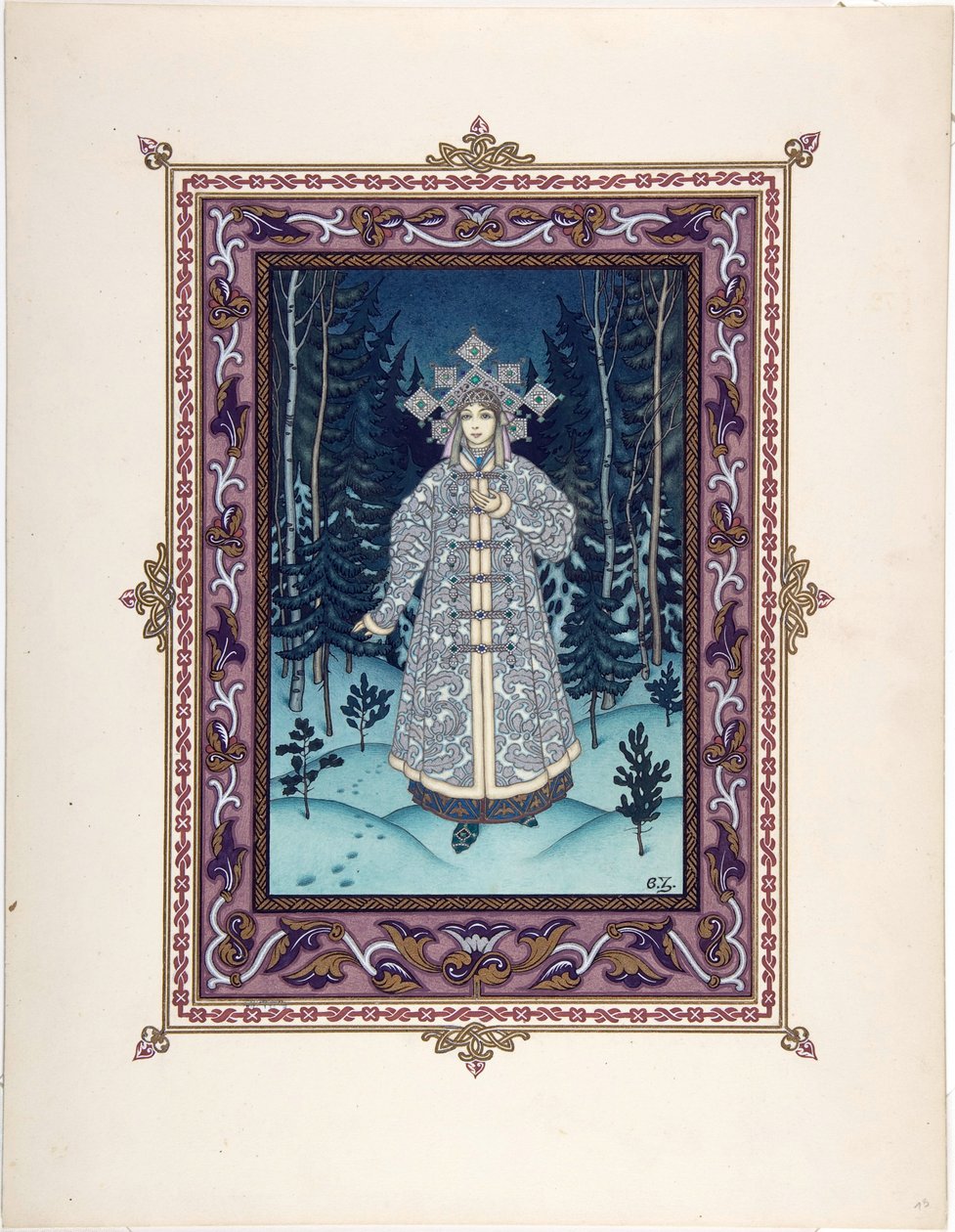 Illustration for the Fairy Tale Snegurochka by Boris Vasilievich Zvorykin