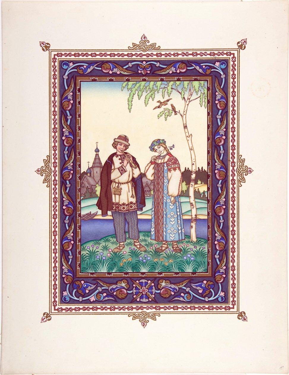 Illustration for the Fairy tale Snegurochka by Boris Vasilievich Zvorykin