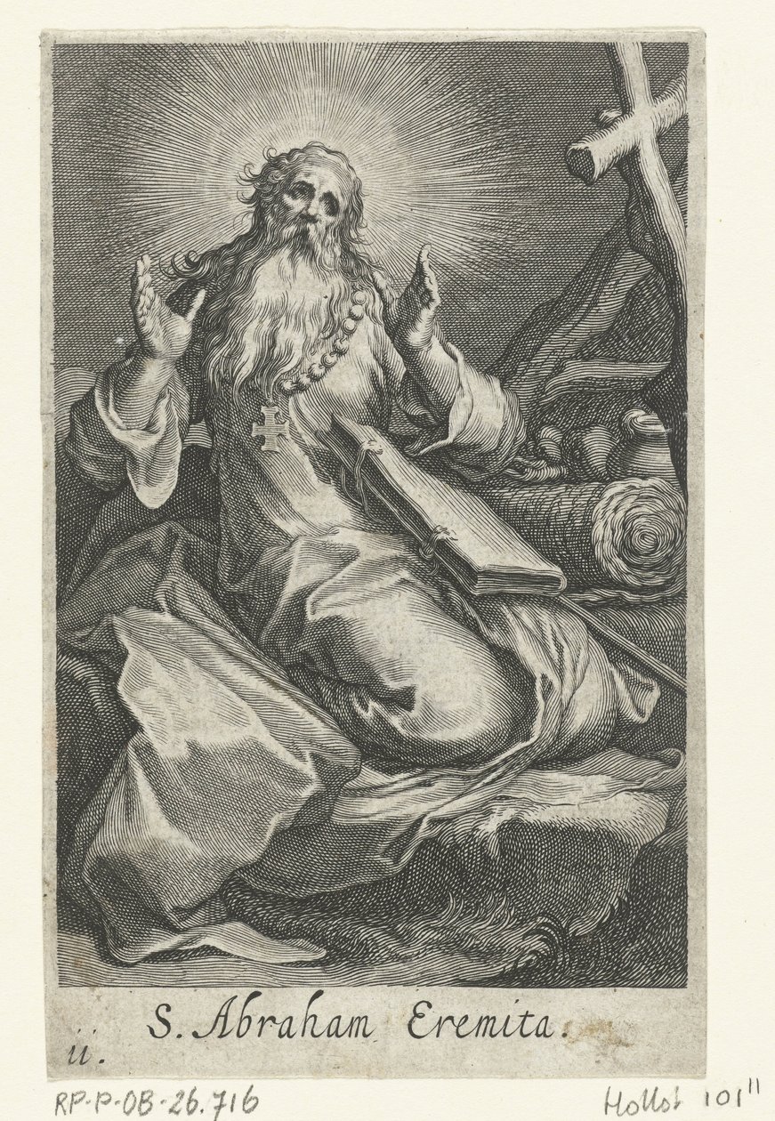 Saint Abraham of Edessa as a Hermit (Sacra Eremus Ascetarvm) by Boëtius Adamsz. Bolswert