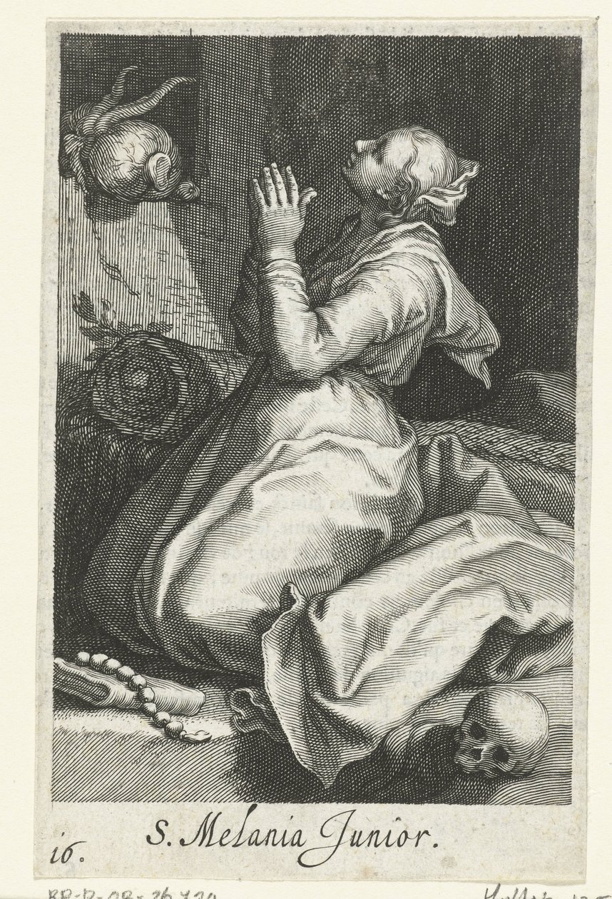 Saint Melania the Younger as a Hermit by Boëtius Adamsz. Bolswert