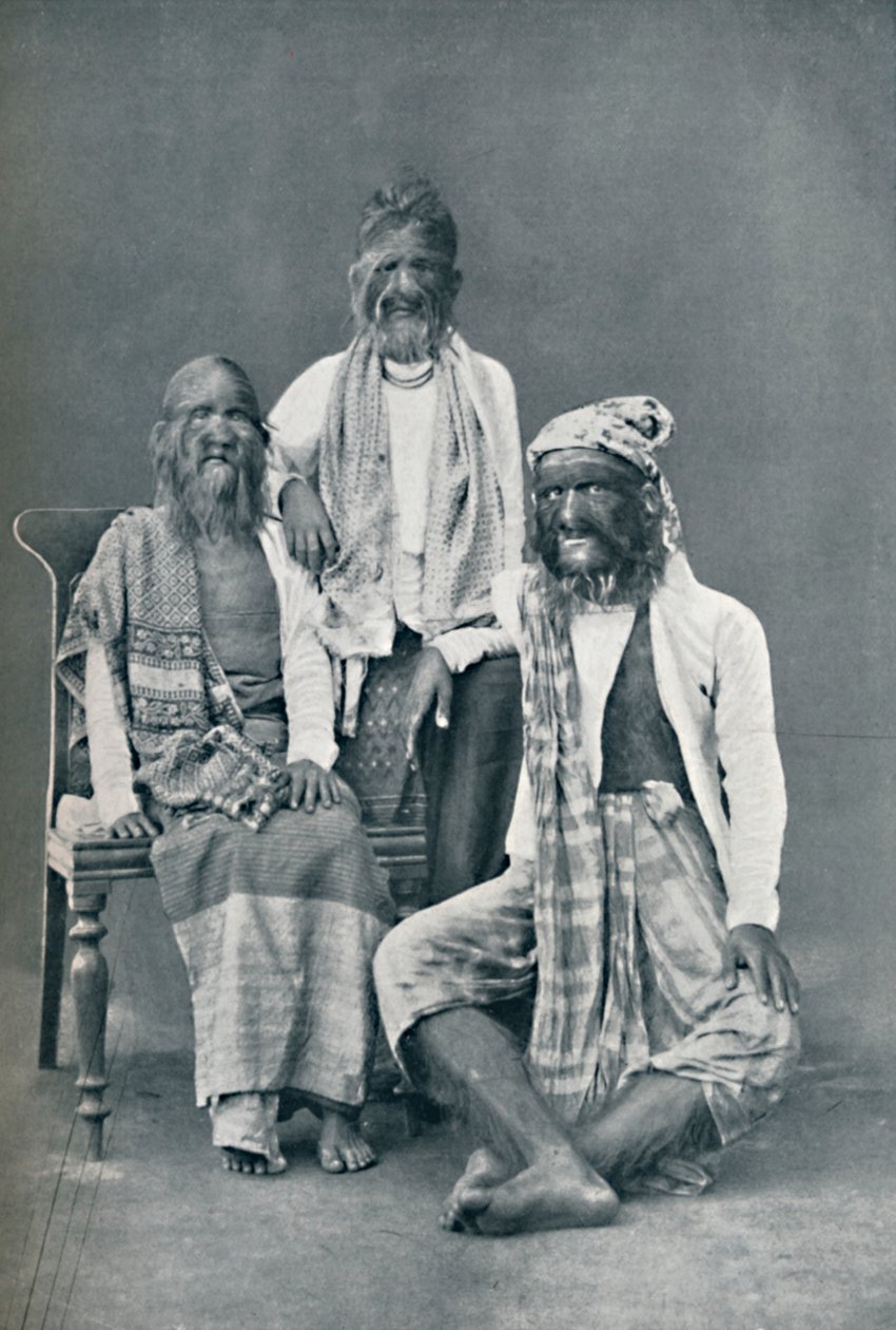 A Hairy Family of Mandalay, Burma by Bourne and Shepherd