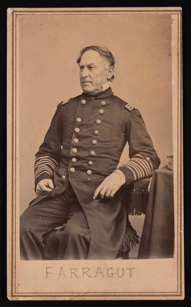 Portrait of David Glasgow Farragut by Brady
