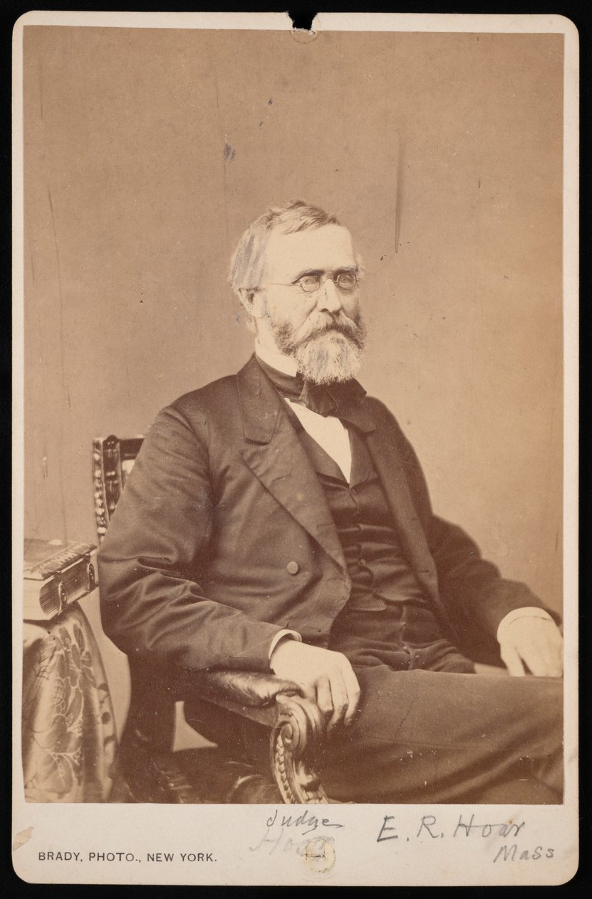Portrait of Ebenezer Rockwood Hoar by Brady