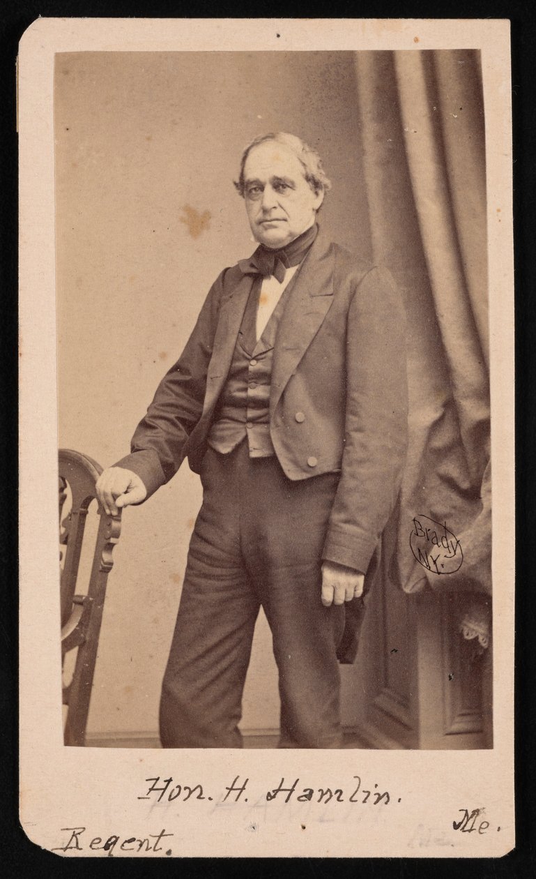 Portrait of Hannibal Hamlin 1809-1891 by Brady
