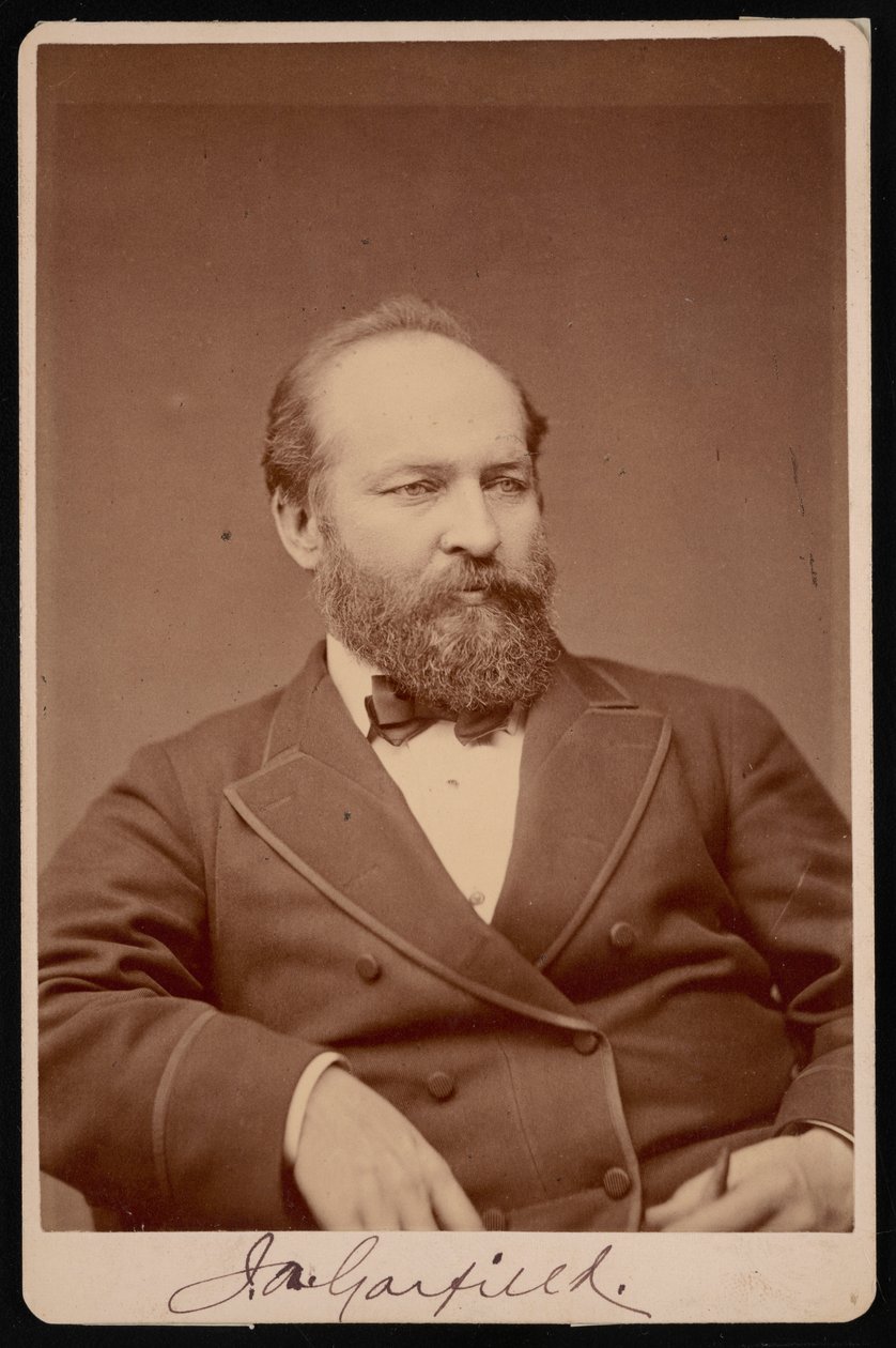 Portrait of James Abram Garfield by Brady