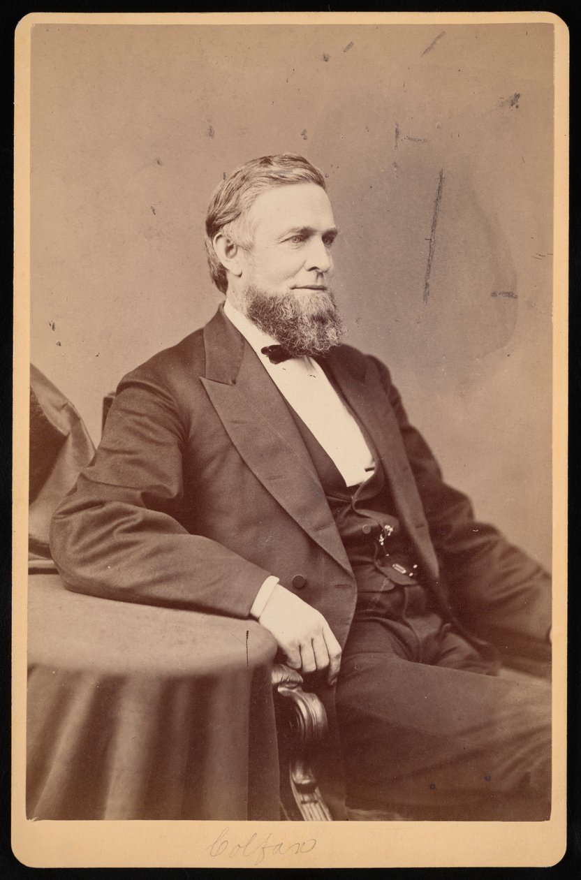 Portrait of Schuyler Colfax by Brady