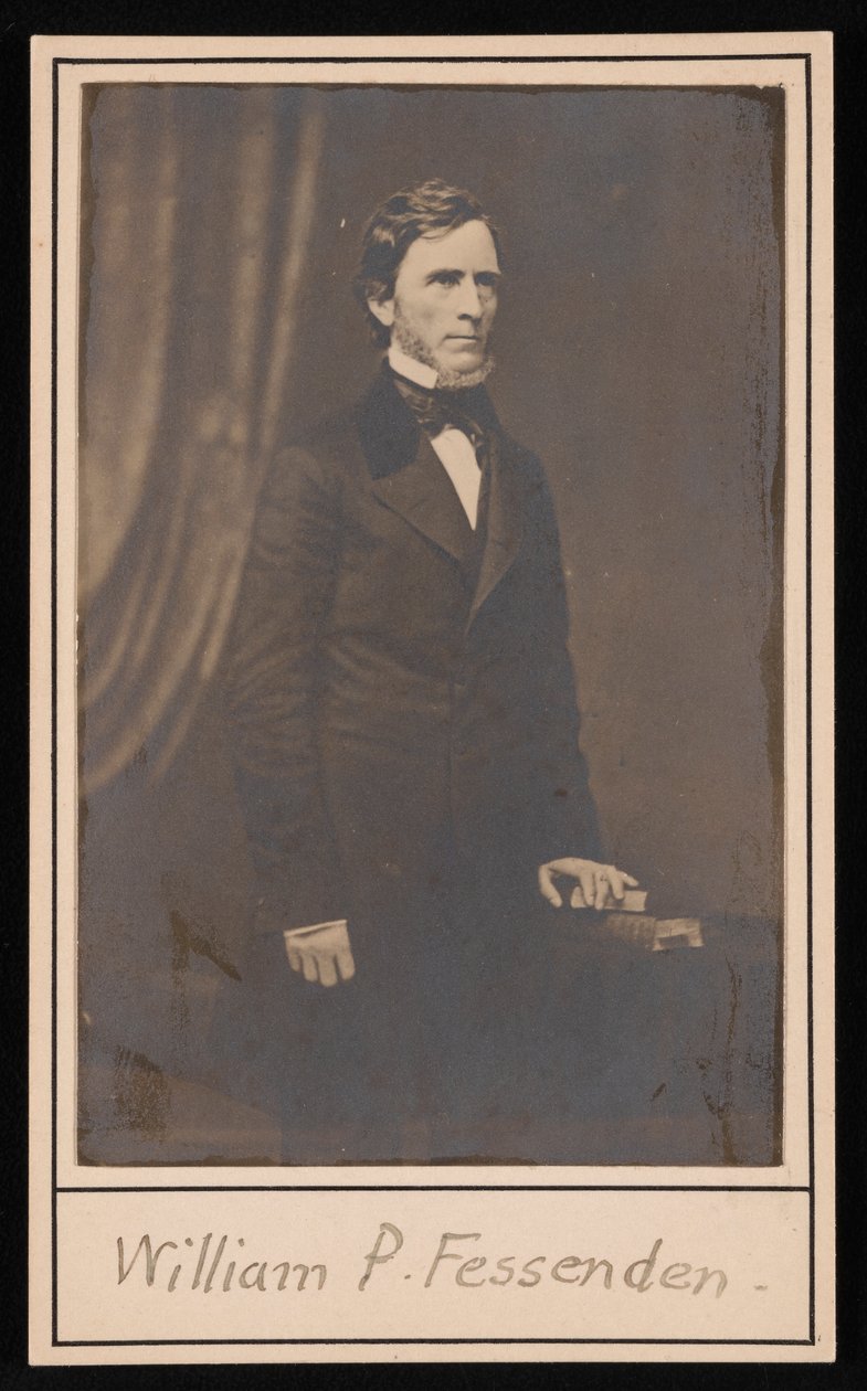 Portrait of William Pitt Fessenden 1806-1869 by Brady