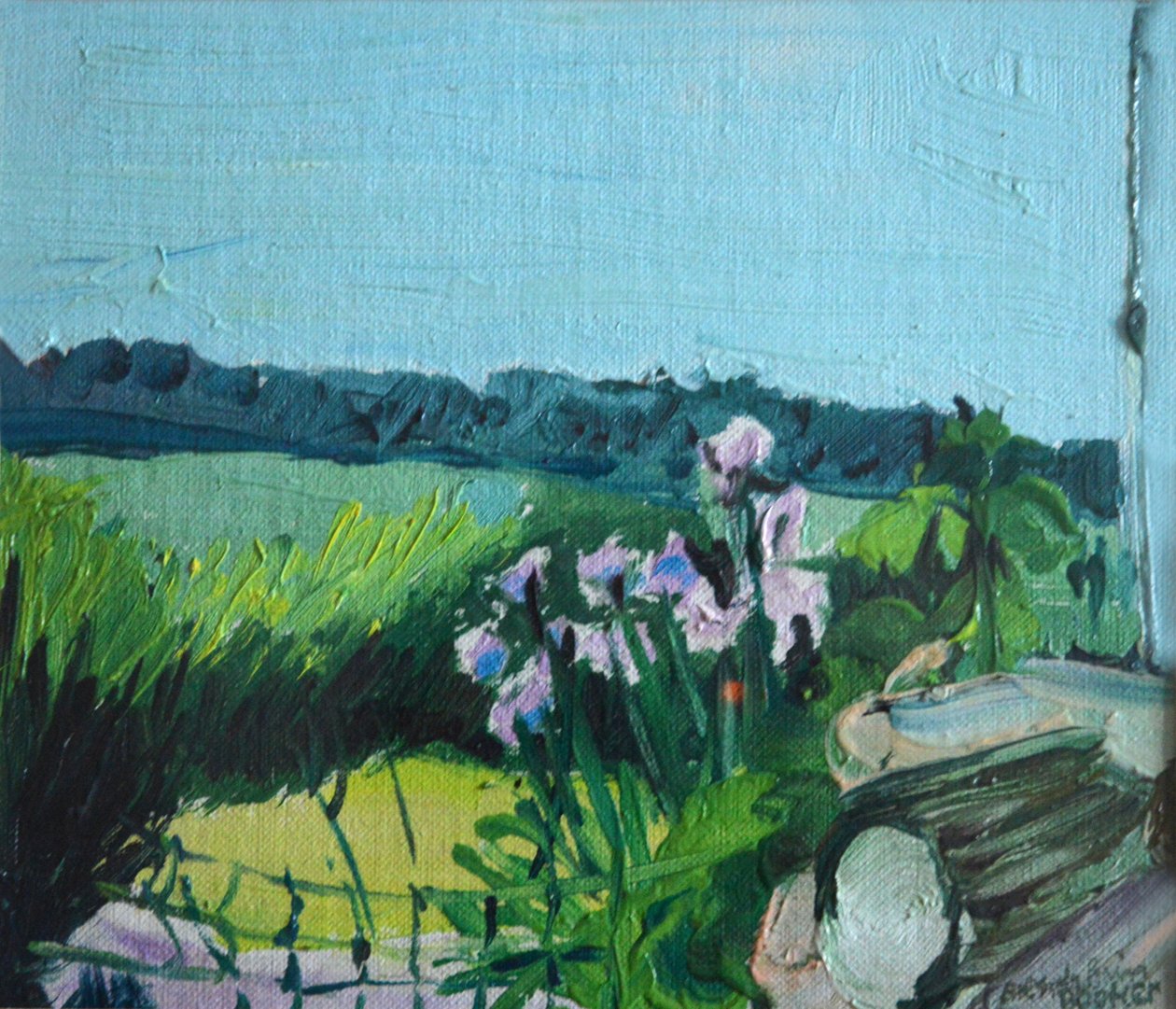 Irises in the Garden by Brenda Brin Booker