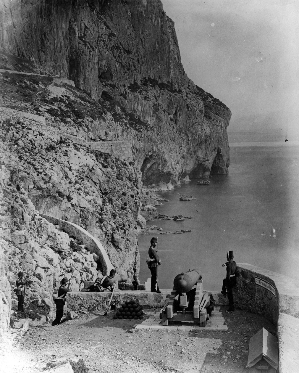 Europa Advance Battery, Gibraltar, c.1868 by British Photographer