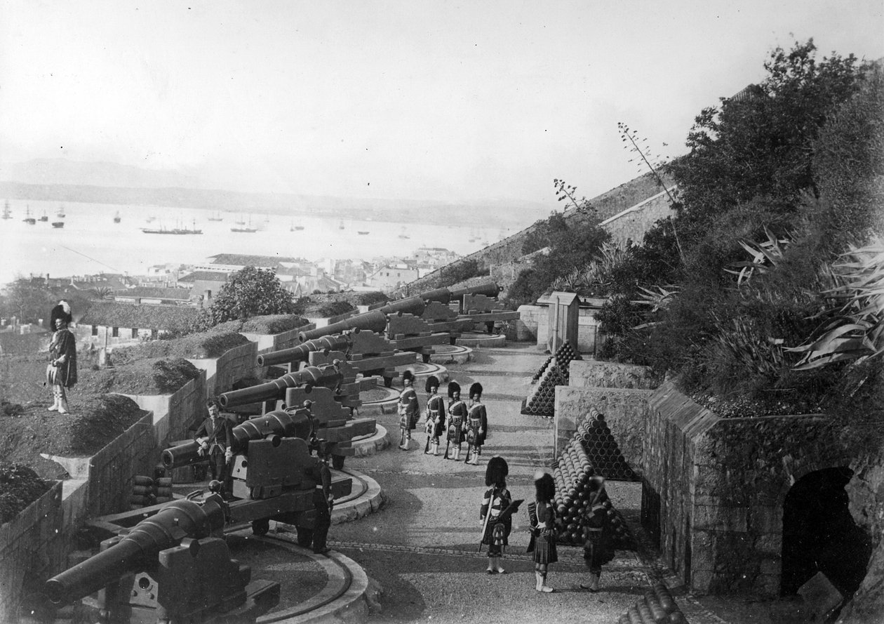 Gardiners Battery, Gibraltar, c.1868 by British Photographer