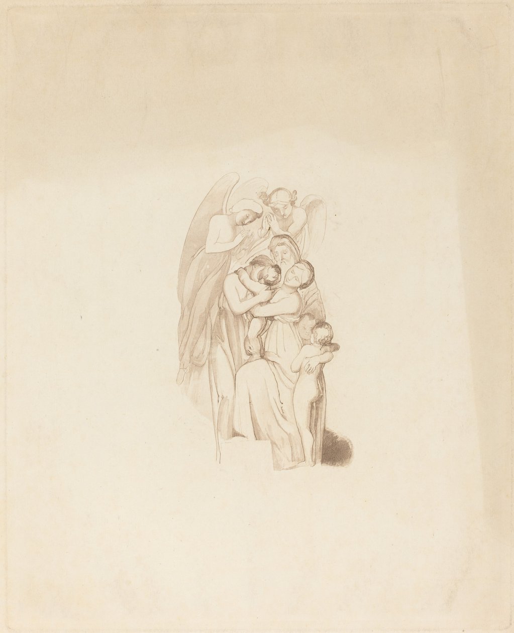 Holy Family with Angels by British 19th Century