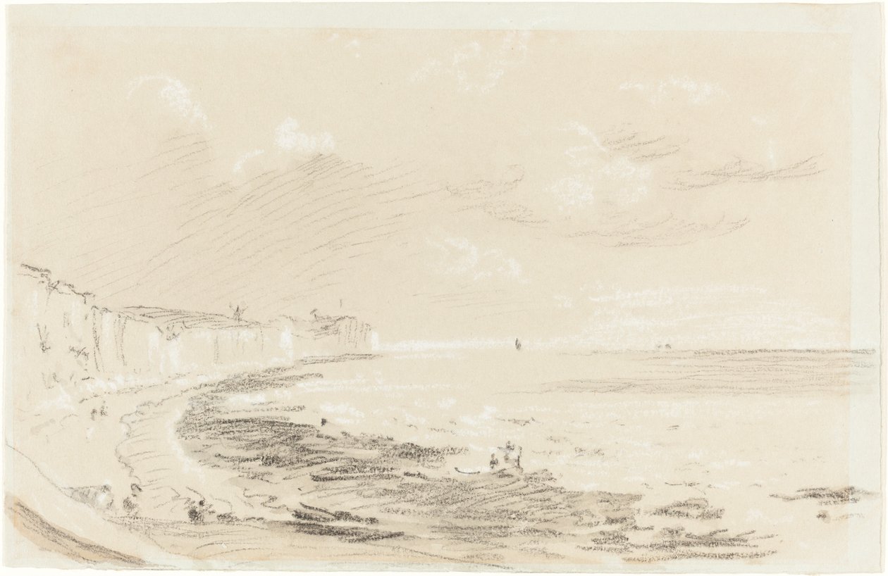 Sea Coast Scene by British 19th Century