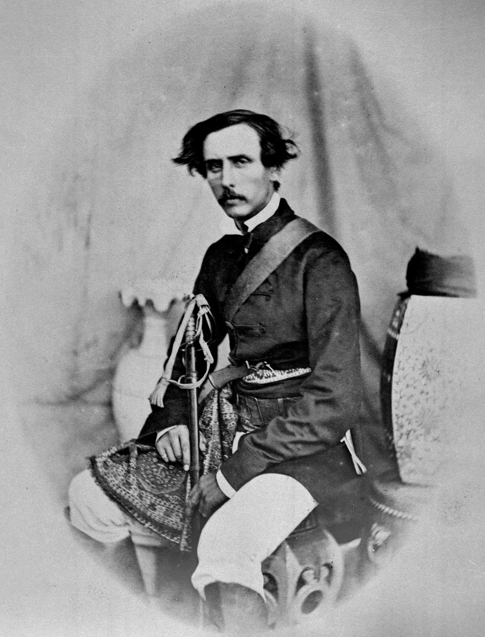 Captain Mecham, from an album of 39 photographs compiled by Edmund Impey in Madras by British Photographer