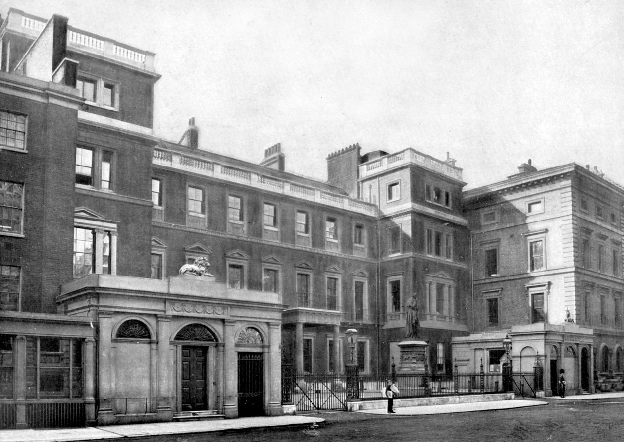 Facade of the War Office, Cumberland House, Pall Mall, London, 1890 by British Photographer