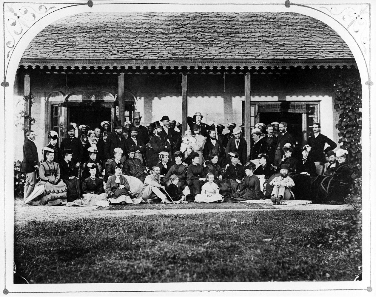 Group - Government House by British Photographer