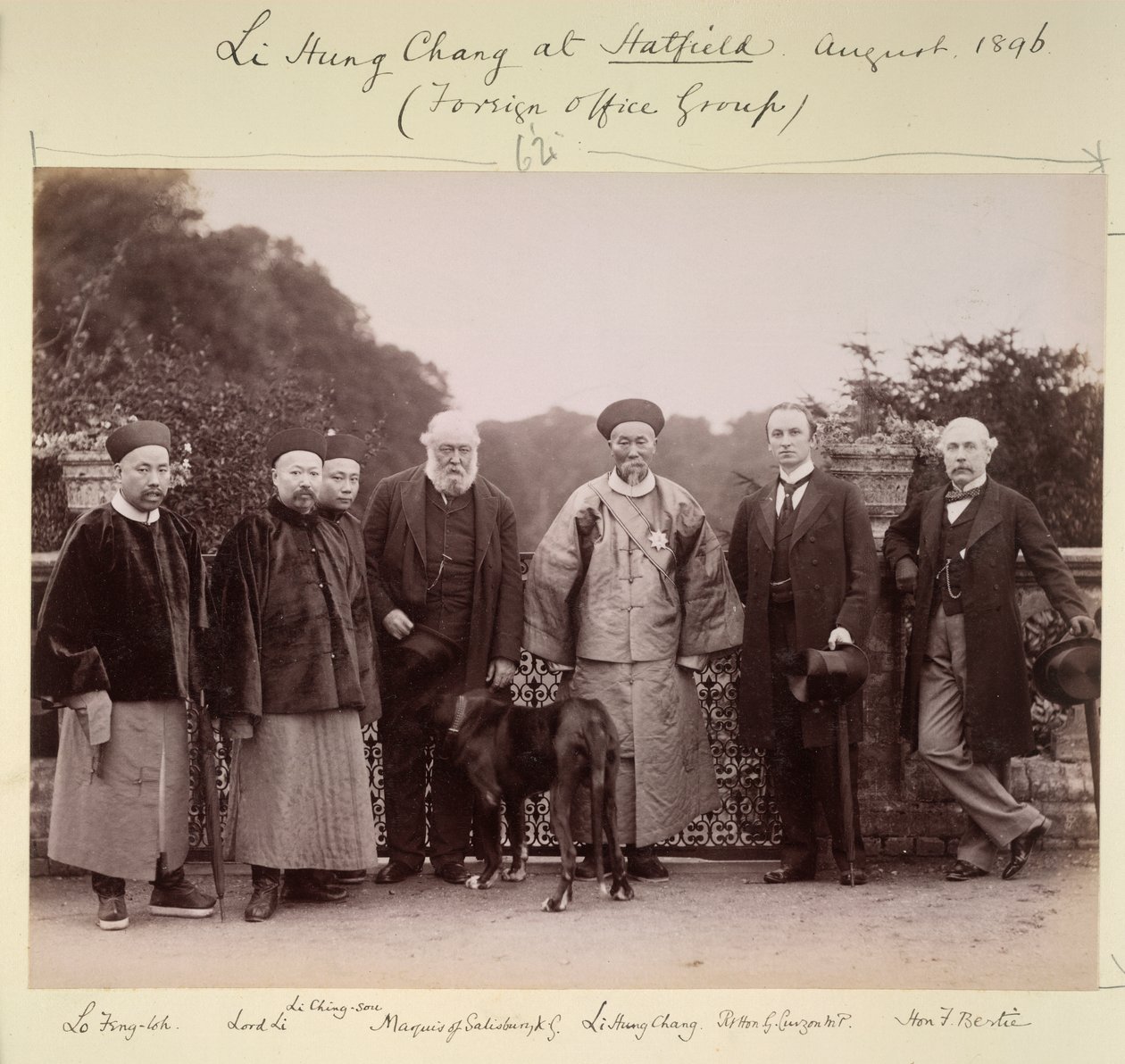 Li Hung Chang at Hatfield (Foreign Office Group), August 1896 by British Photographer