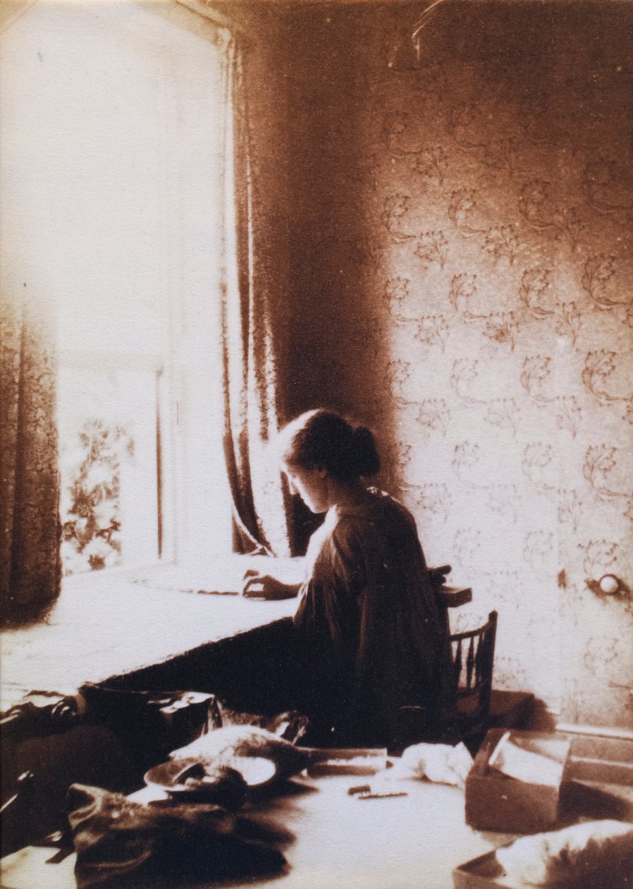 May Morris at Work by British Photographer