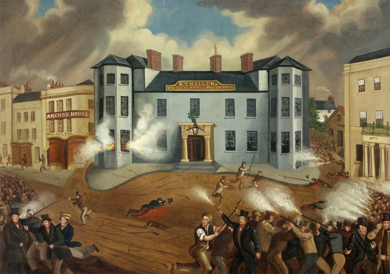 Attack on the Westgate Hotel, Newport by British School