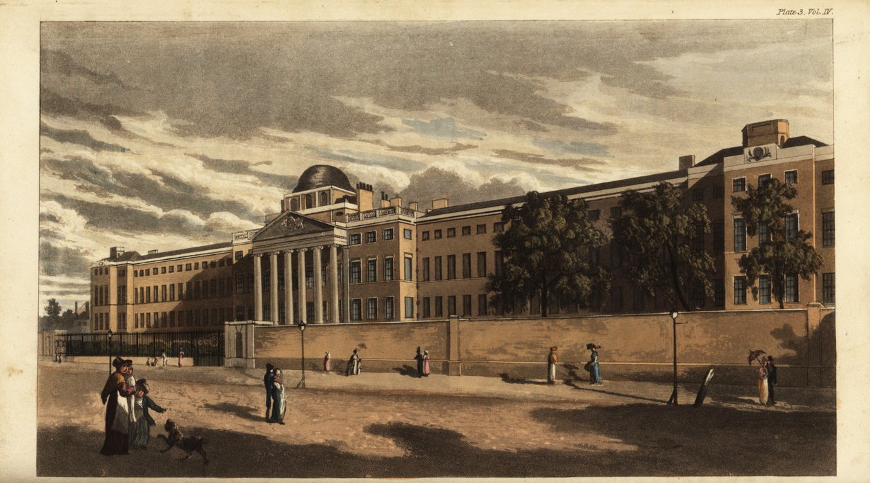 Bethlem psychiatric hospital or Bedlam in 1816 by British School