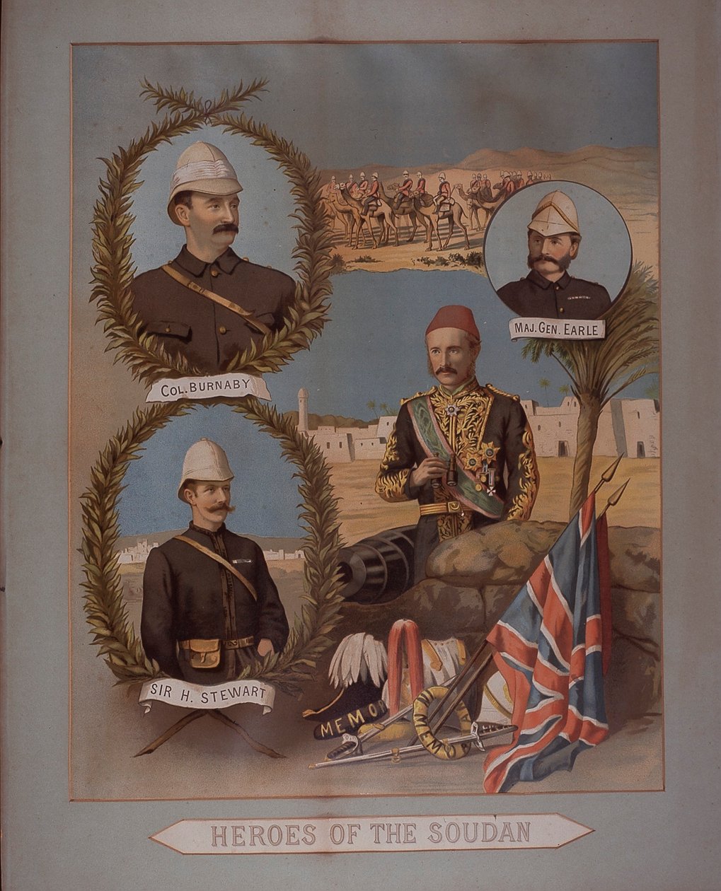 Heroes of the Soudan 1885 by British School