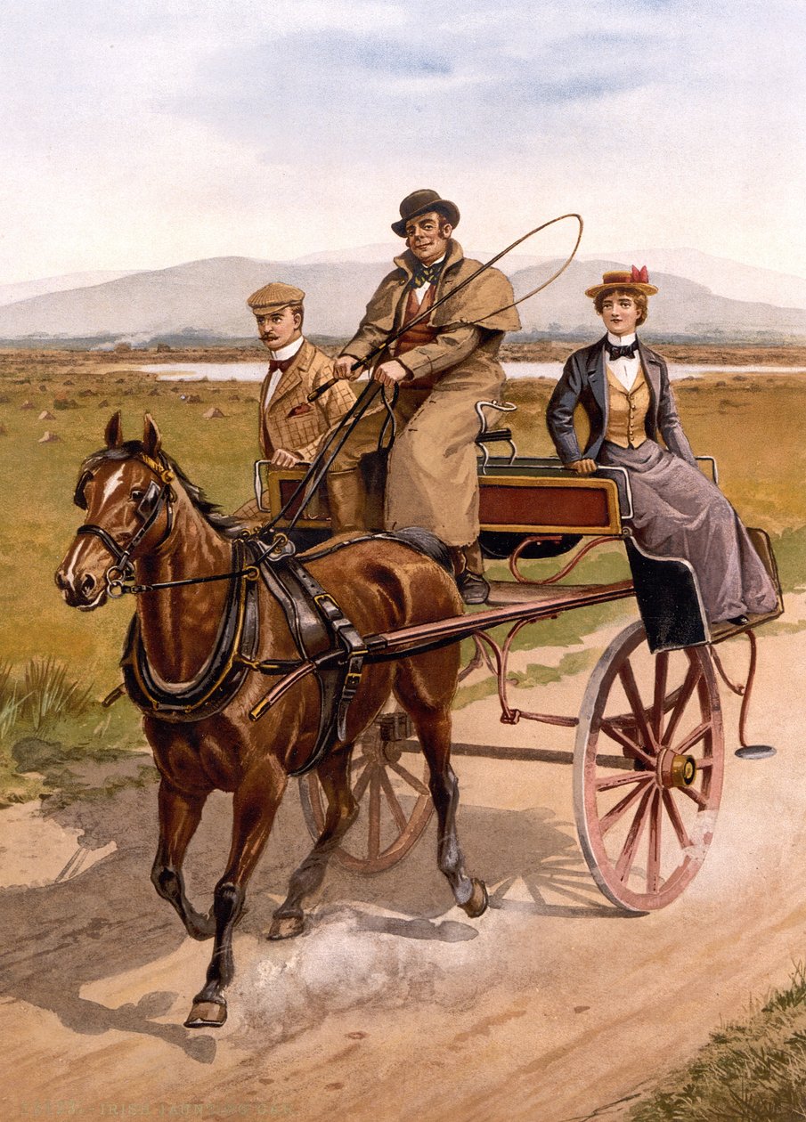 Irish Jaunting Car, c.1895 by British School