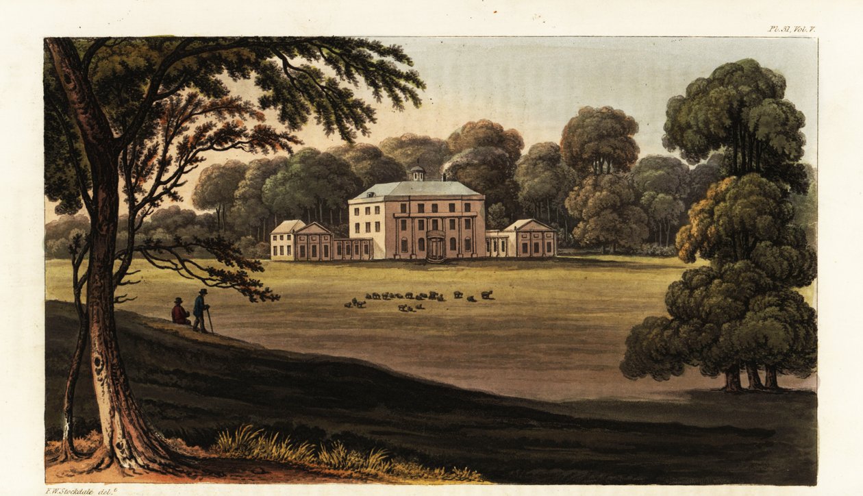North Court, Isle of Wight, the seat of Mrs. Bennet by British School