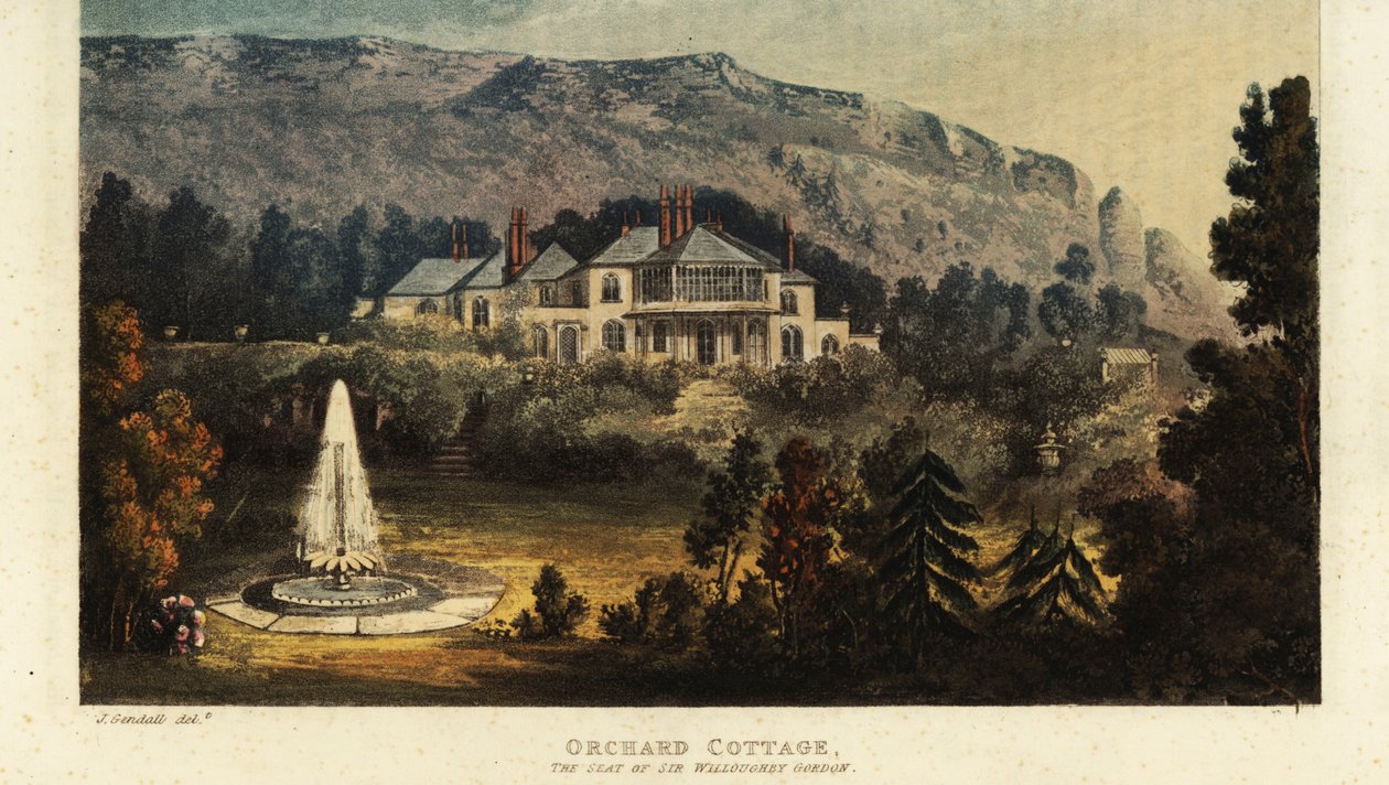 Orchard Cottage, Isle of Wight, the seat of Sir Willoughby Gordon by British School