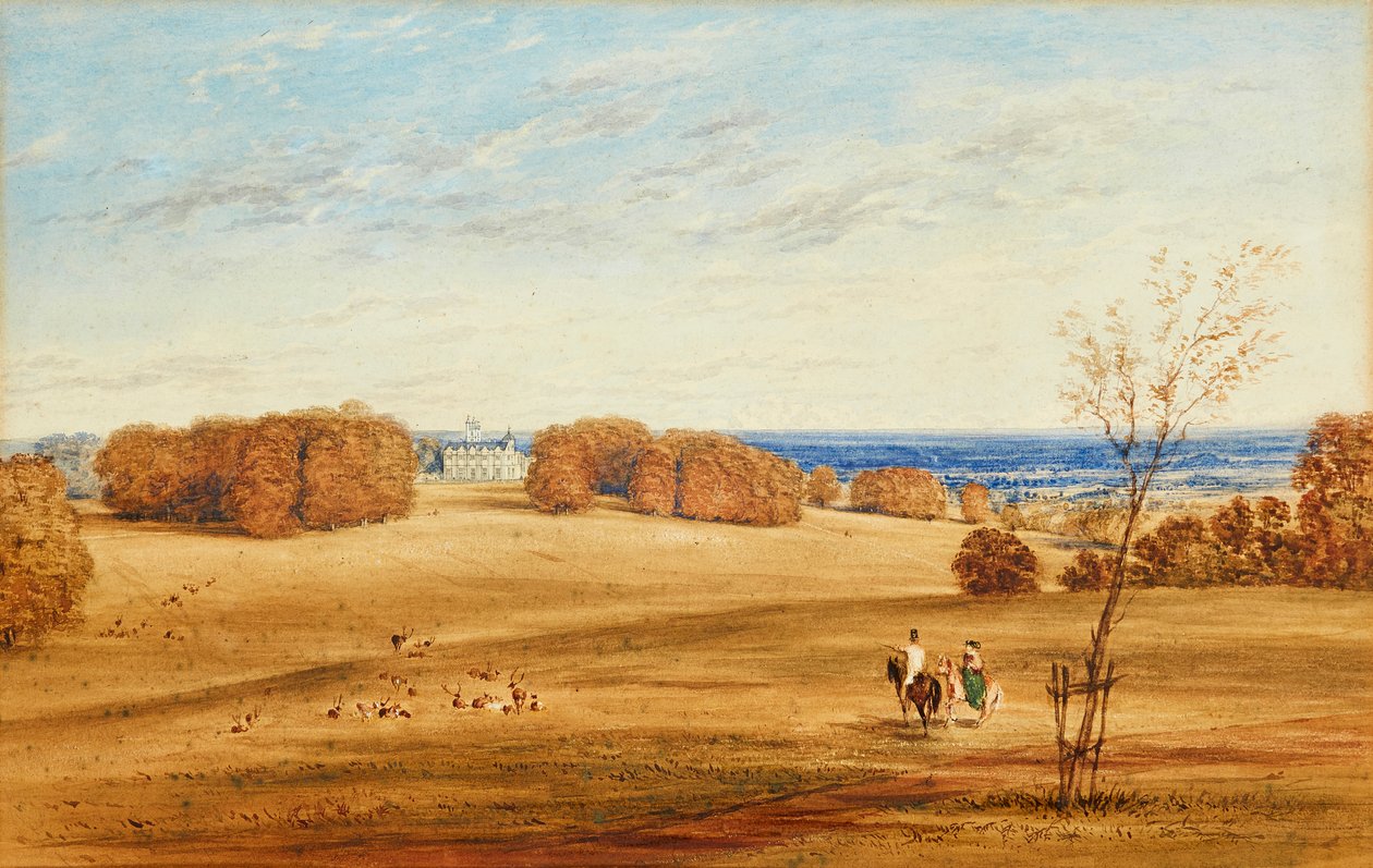 Prospect of Horsley Towers, Surrey by British School