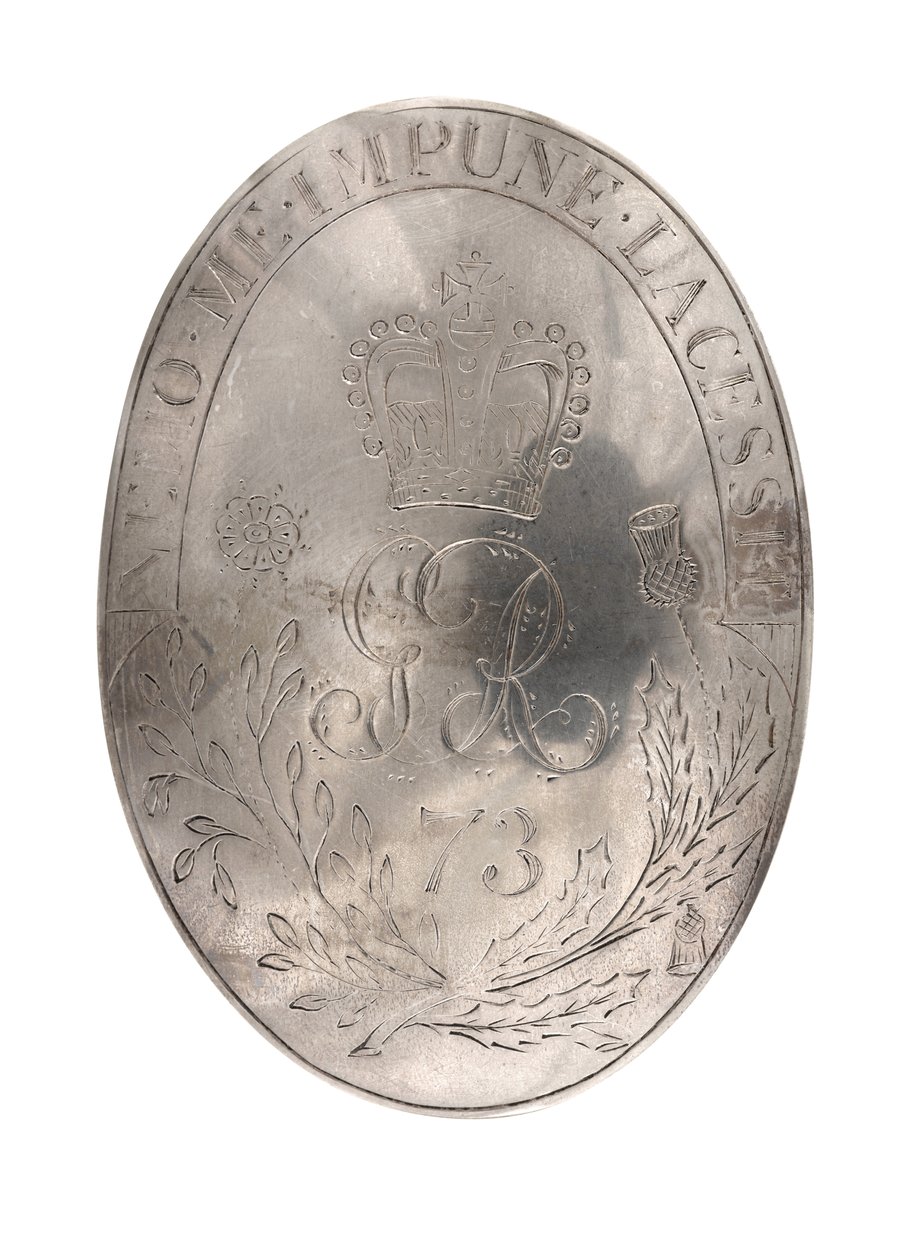 Shoulder belt plate, 73rd (Highland) Regiment of Foot, c.1788 by British School