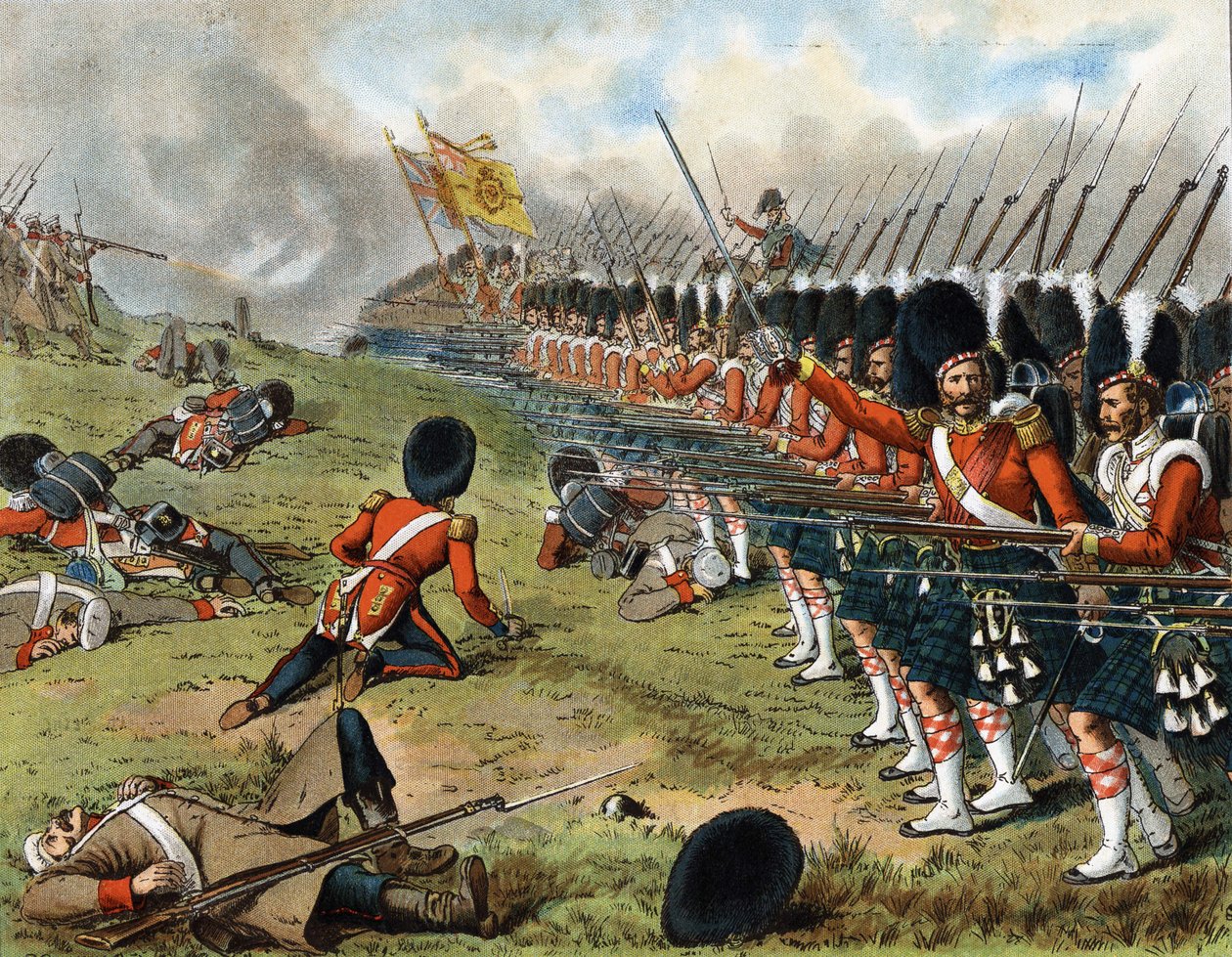 The advance of the 93rd Sutherland Highlanders at the Battle of the Alma 1854 - in 