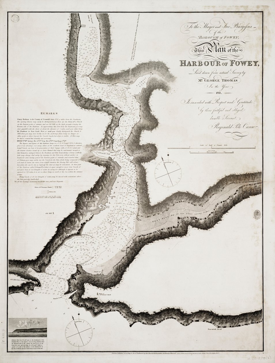 The harbour of Fowey, Cornwall by British School