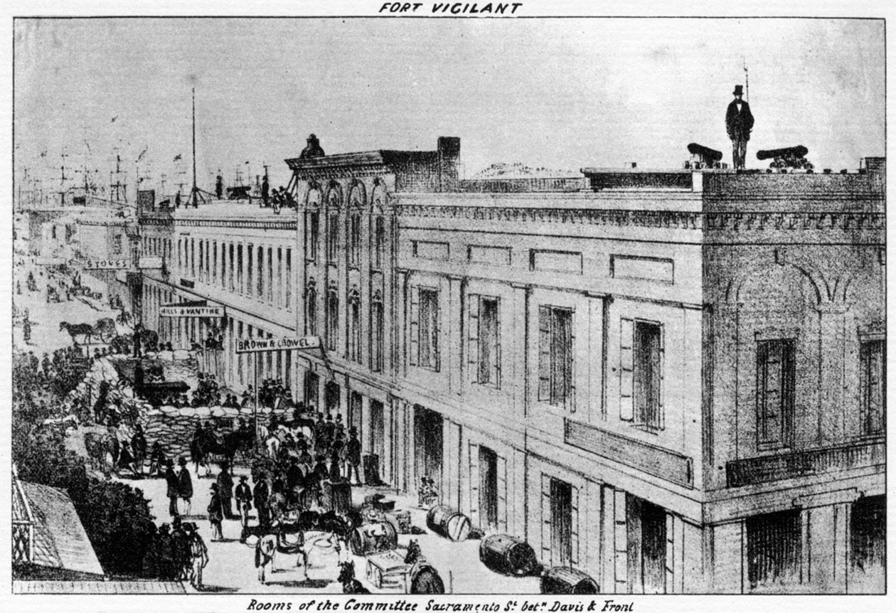 Fort Vigilant, Sacramento, California, 1856 by Britton and Rey