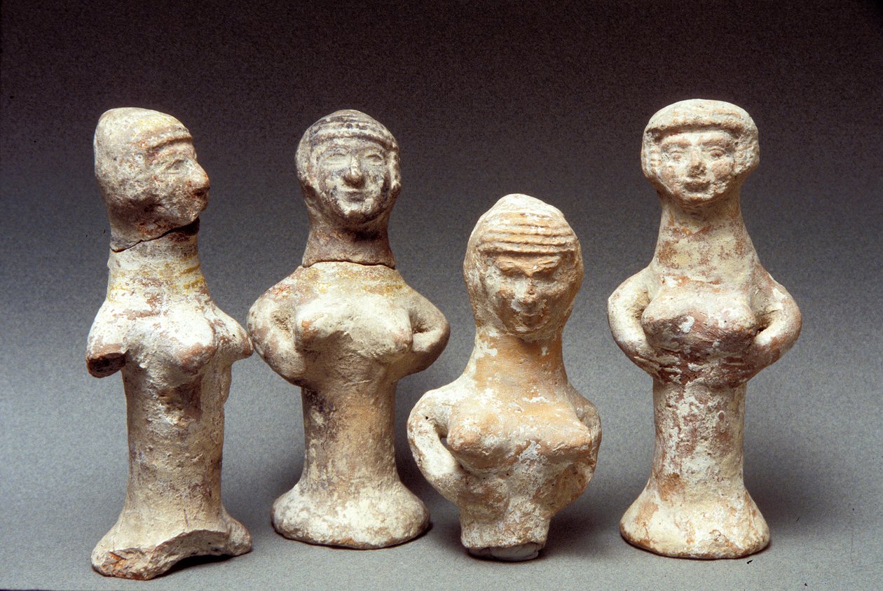 Figurines of Asherah, Canaanite, 999-600 BC by Bronze Age