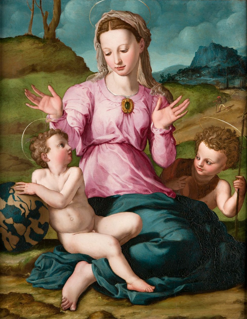 Madonna and Child with Saint John the Baptist by Bronzino