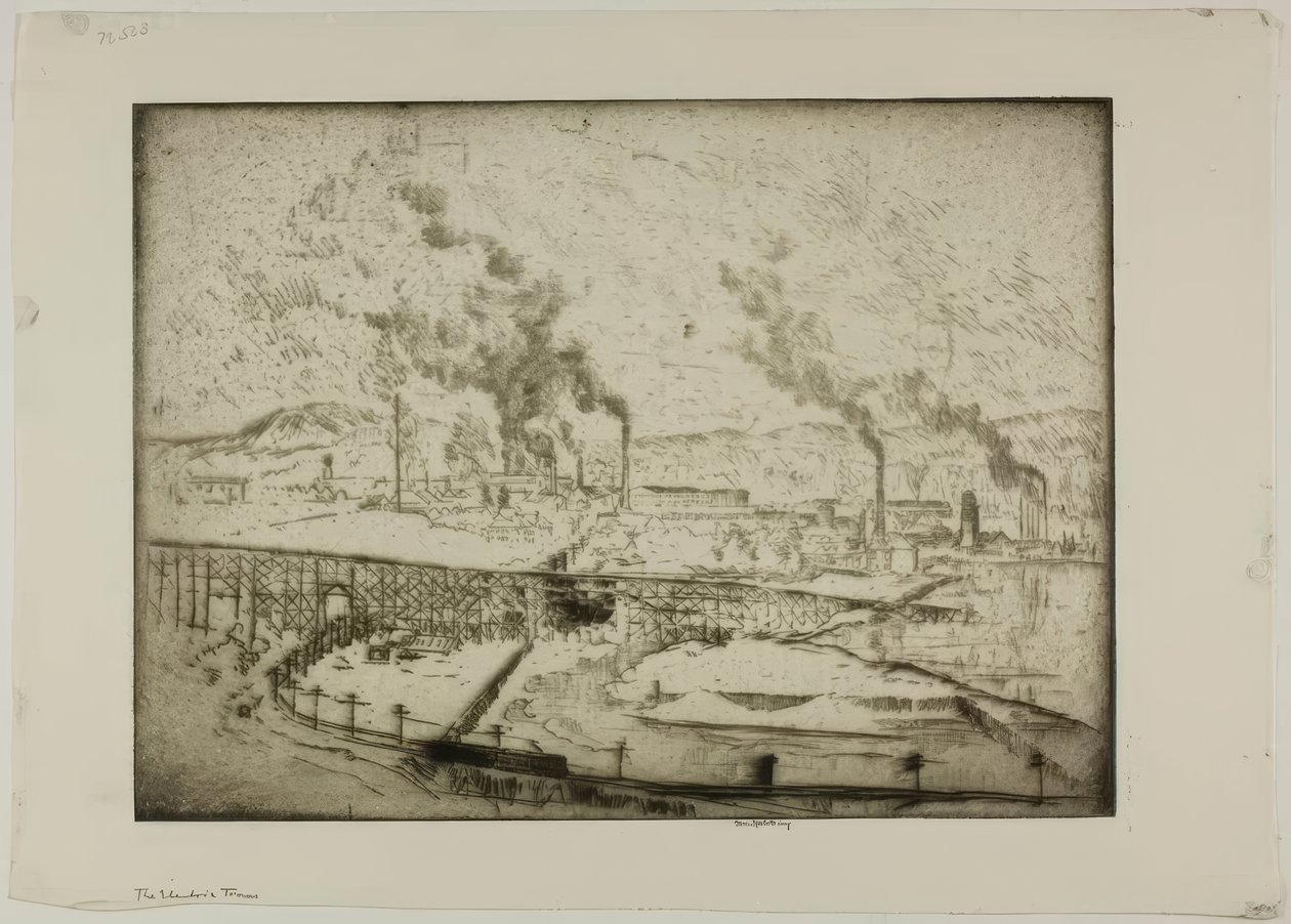 The Electric Tram by Bror Julius Olsson Nordfeldt