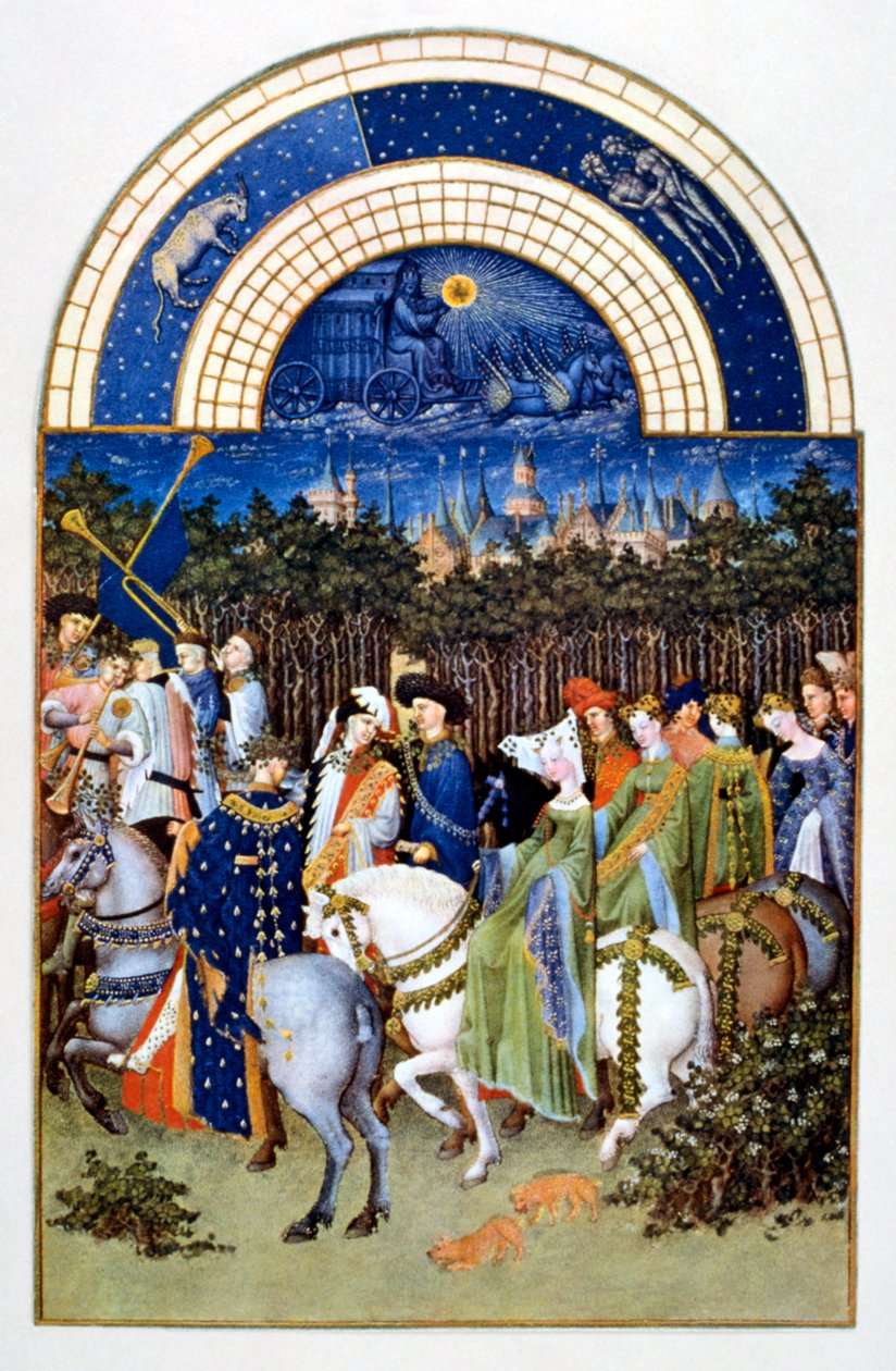 May from The Very Rich Hours of the Duke of Berry by Brothers Limbourg