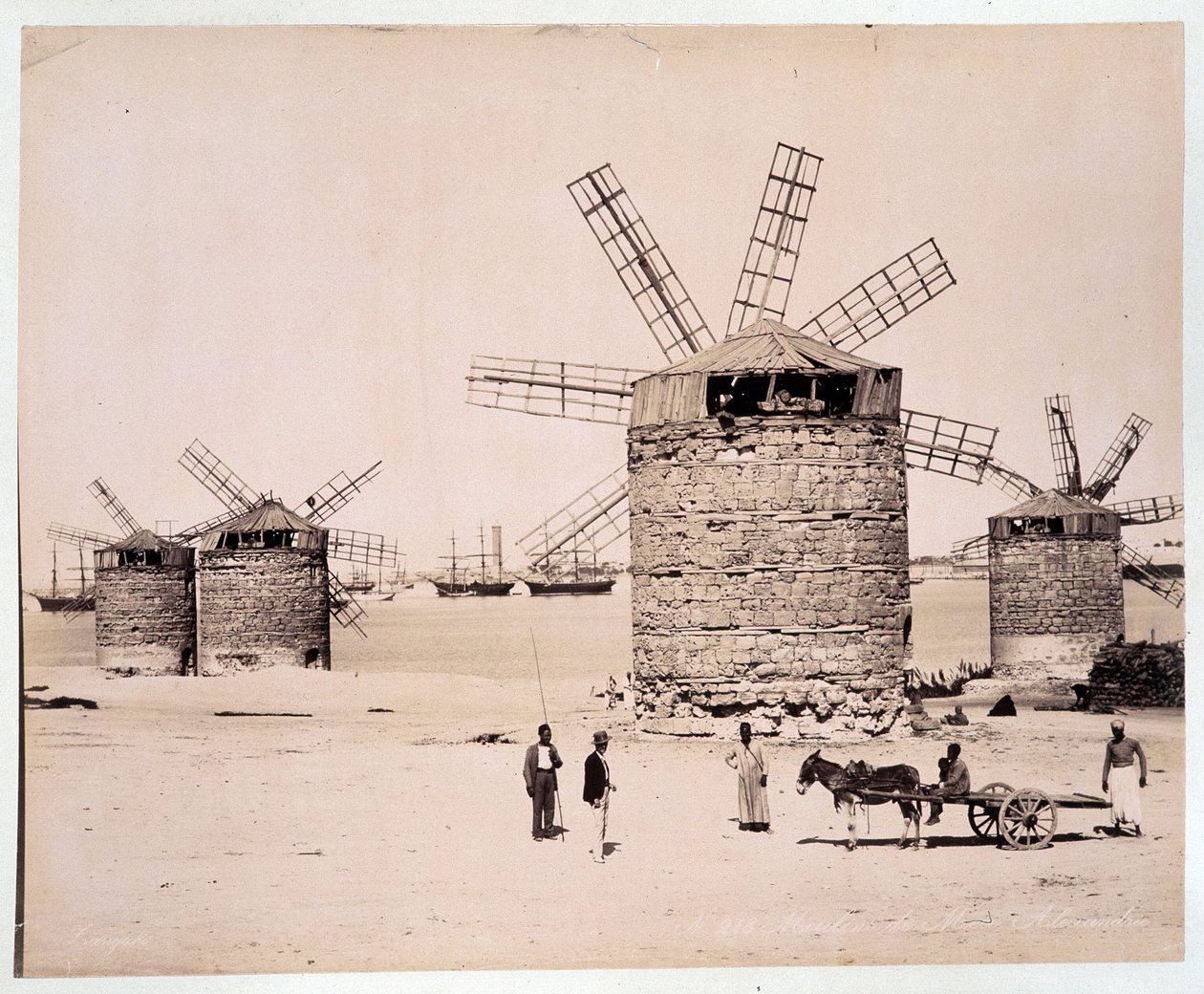Mills in Alexandria - photography by the Zangaki brothers, late 19th century by Brothers Zangaki