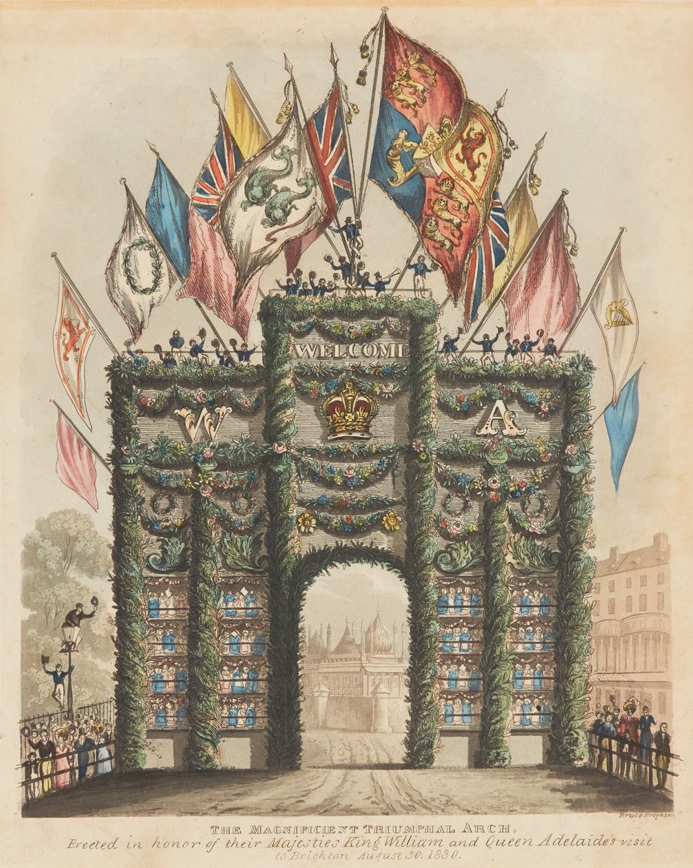 Triumphal Arch for King William IV and Queen Adelaide by Bruce Brighton
