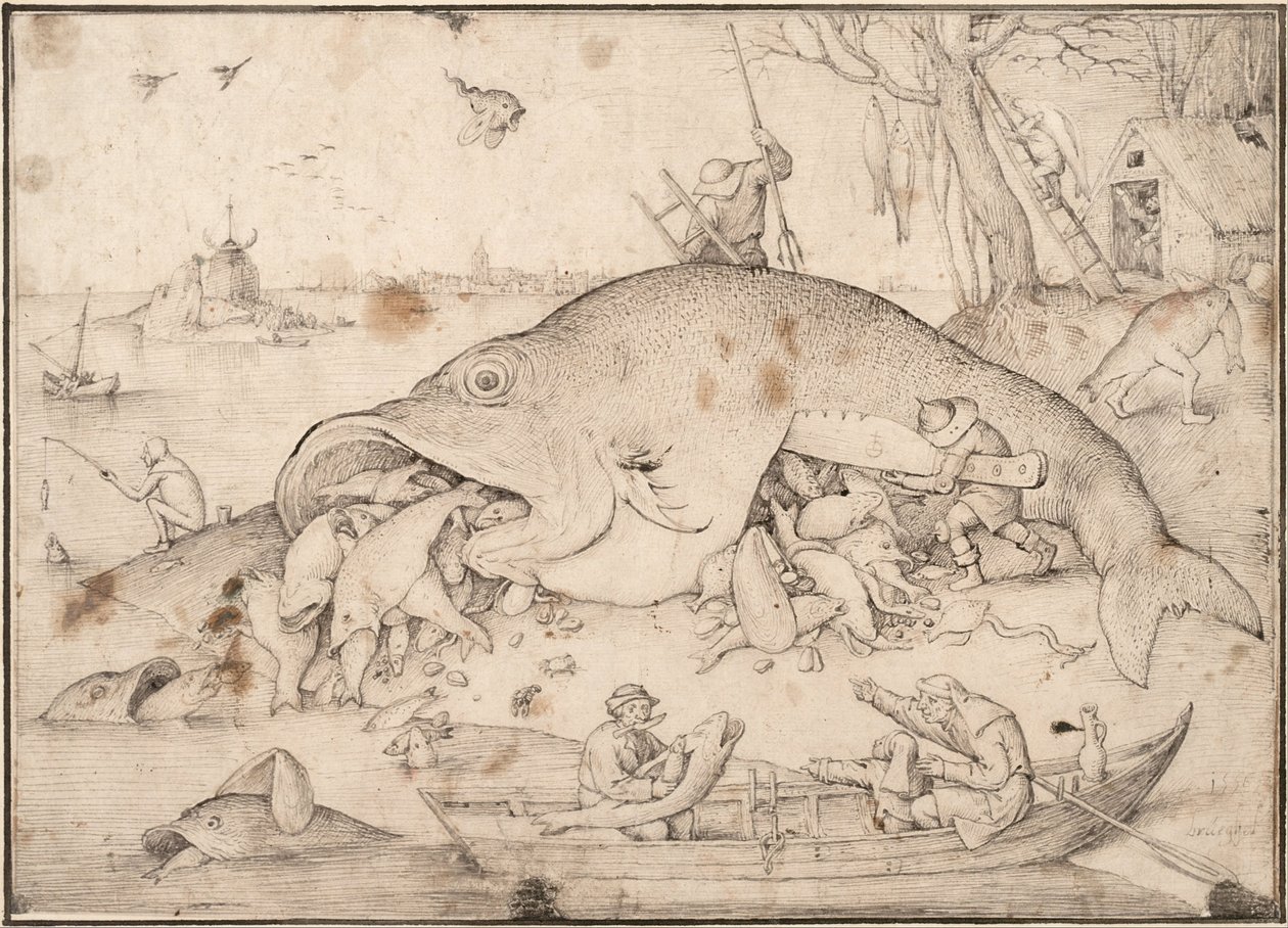 Big Fish Eat Little Fish by Bruegel